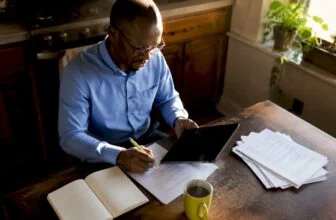 Regulatory officer reviewing digital platform policy documents