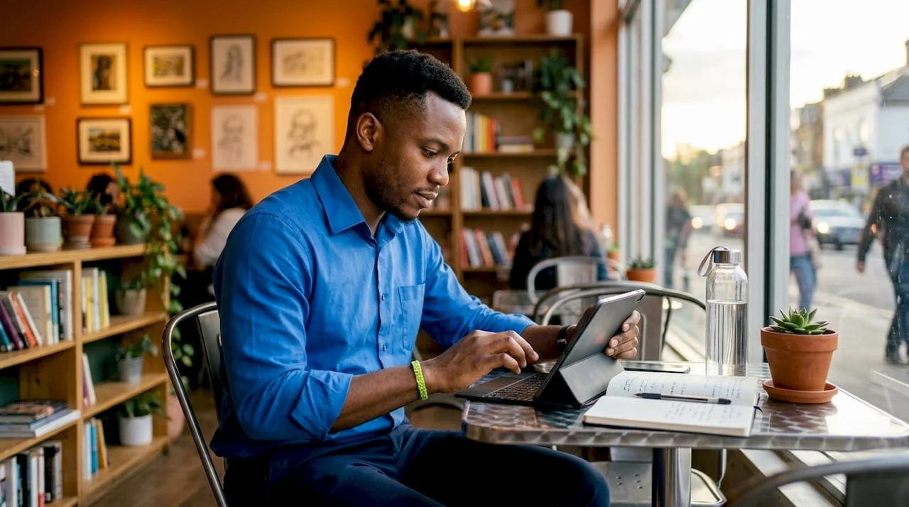 Advantages of Remote Work for Nigerian Professionals 1 Nigerian professional working at home desk