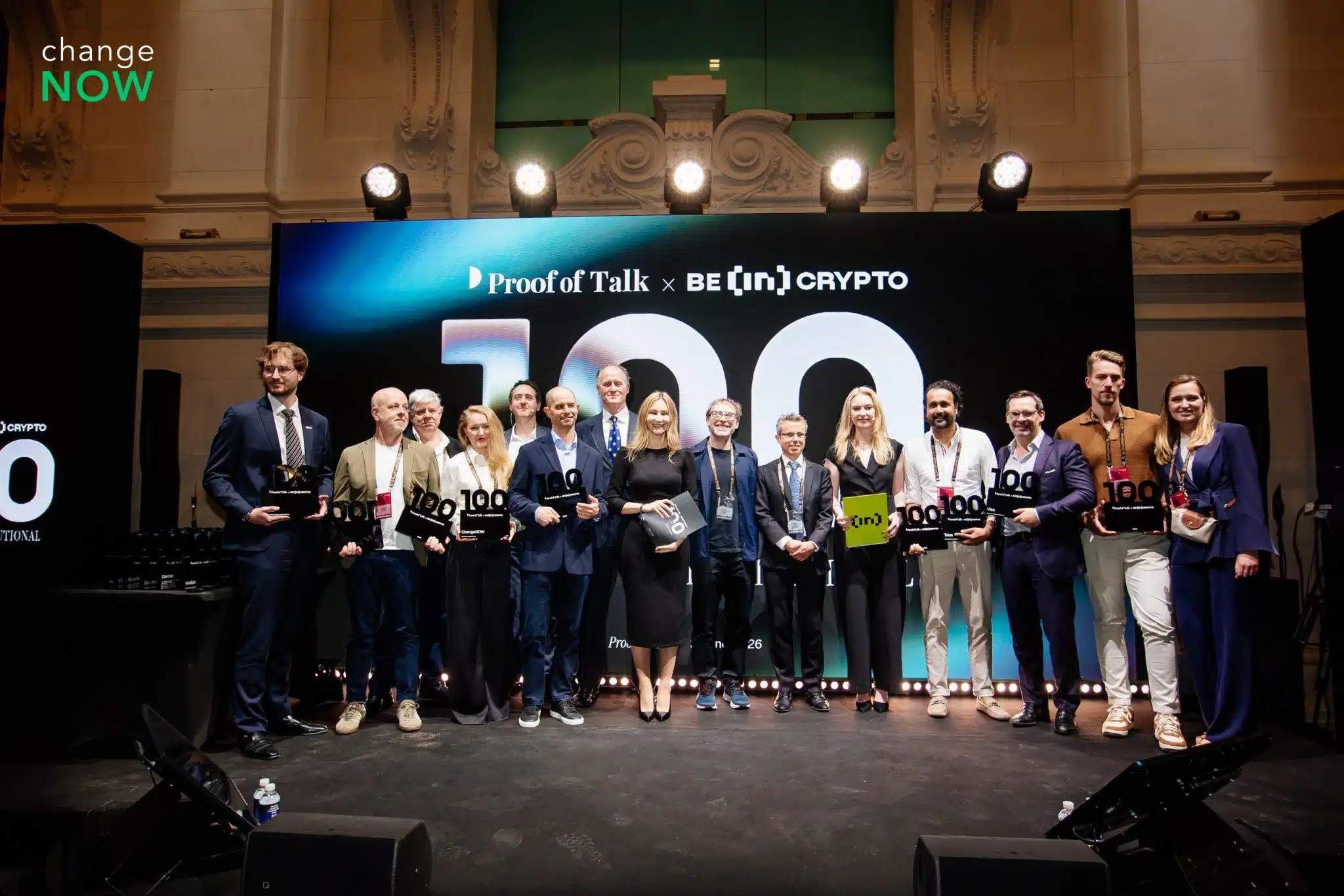 ChangeNOW Wins Best Digital Assets Fintech at the BeInCrypto Institutional 100 Awards 2026