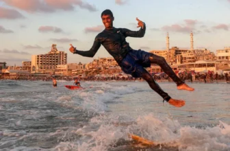 Gaza's Surfers Seek Solace in the Sea