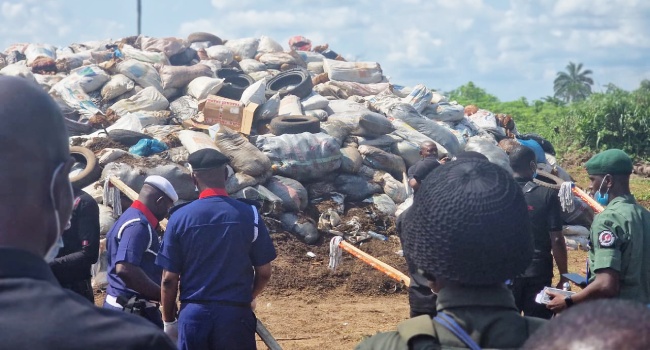 NDLEA Destroys Over 73,000kg Of Illicit Drugs In Edo