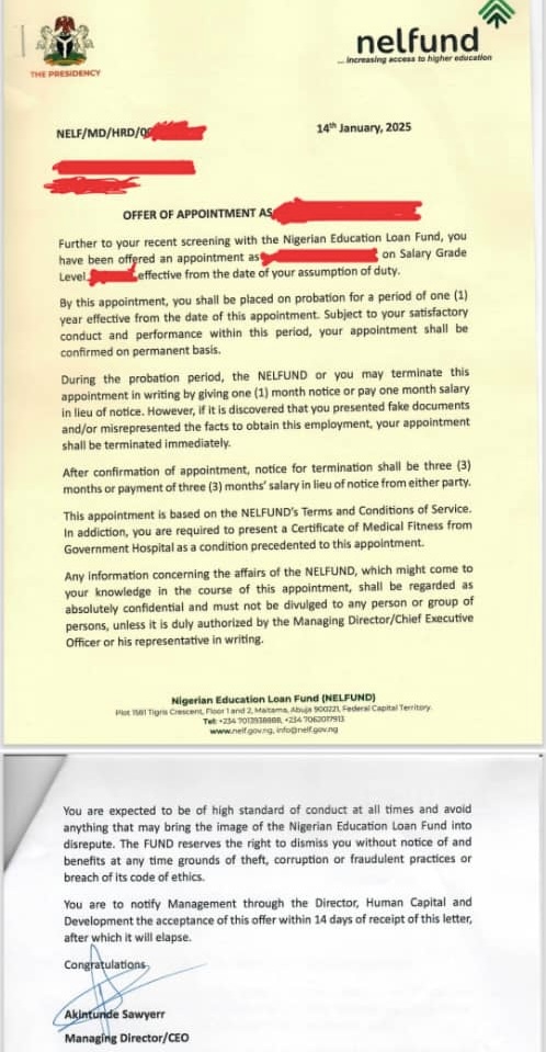 One Year After Receiving NELFUND Appointment Letters, Employees Yet To Resume As Families Face Hardship 2 Nelfund