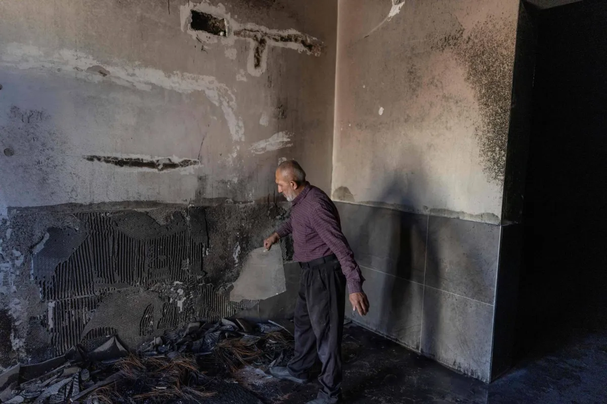 Palestinian Official: Israeli Settlers Torched West Bank Mosque 1 Palestinian Official: Israeli Settlers Torched West Bank Mosque