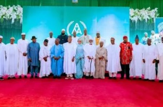 Tinubu, Jonathan, Obasanjo pay tribute to Abdulsalami at Abuja book launch