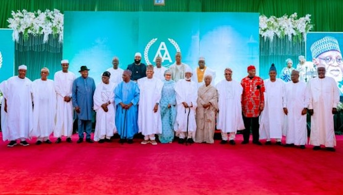 Tinubu, Jonathan, Obasanjo pay tribute to Abdulsalami at Abuja book launch 1 Tinubu, Jonathan, Obasanjo pay tribute to Abdulsalami at Abuja book launch