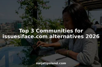 Young woman engaging with Nigerian online community on tablet