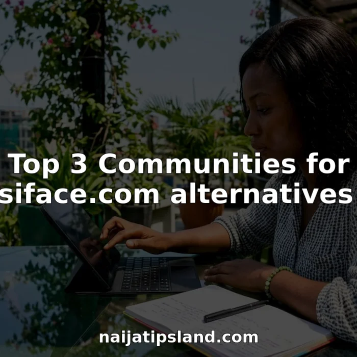 Young woman engaging with Nigerian online community on tablet