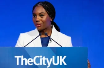UK party accuses Kemi Badenoch of running scared over MP Farage’s resignation
