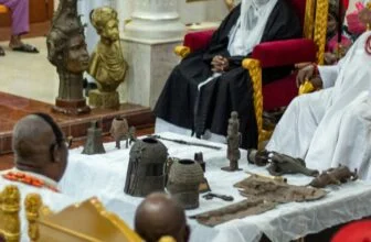 Oba of Benin receives 18 artefacts from Switzerland, urges Germany to honour pact