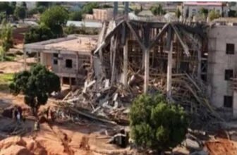 Collapsed Gombe assembly complex