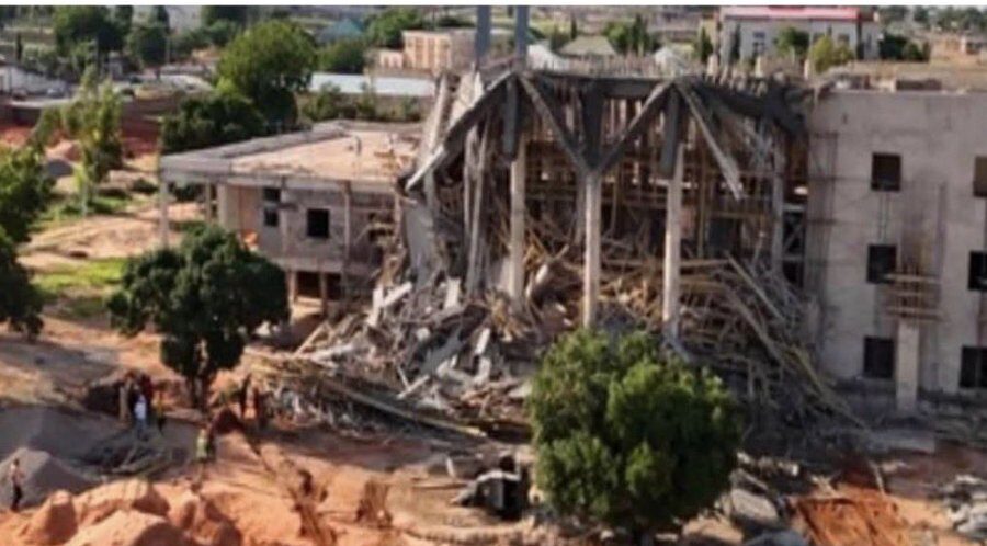 One dies, seven injured as Gombe assembly complex collapses 1 Collapsed Gombe assembly complex
