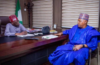 Tinubu presents Shettima certificate as APC Vice-Presidential candidate for 2027