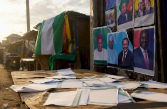 INEC election materials displayed on table