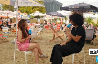 Backstage at Rock en Seine 2026 with up-and-coming British singer Sekou - arts24