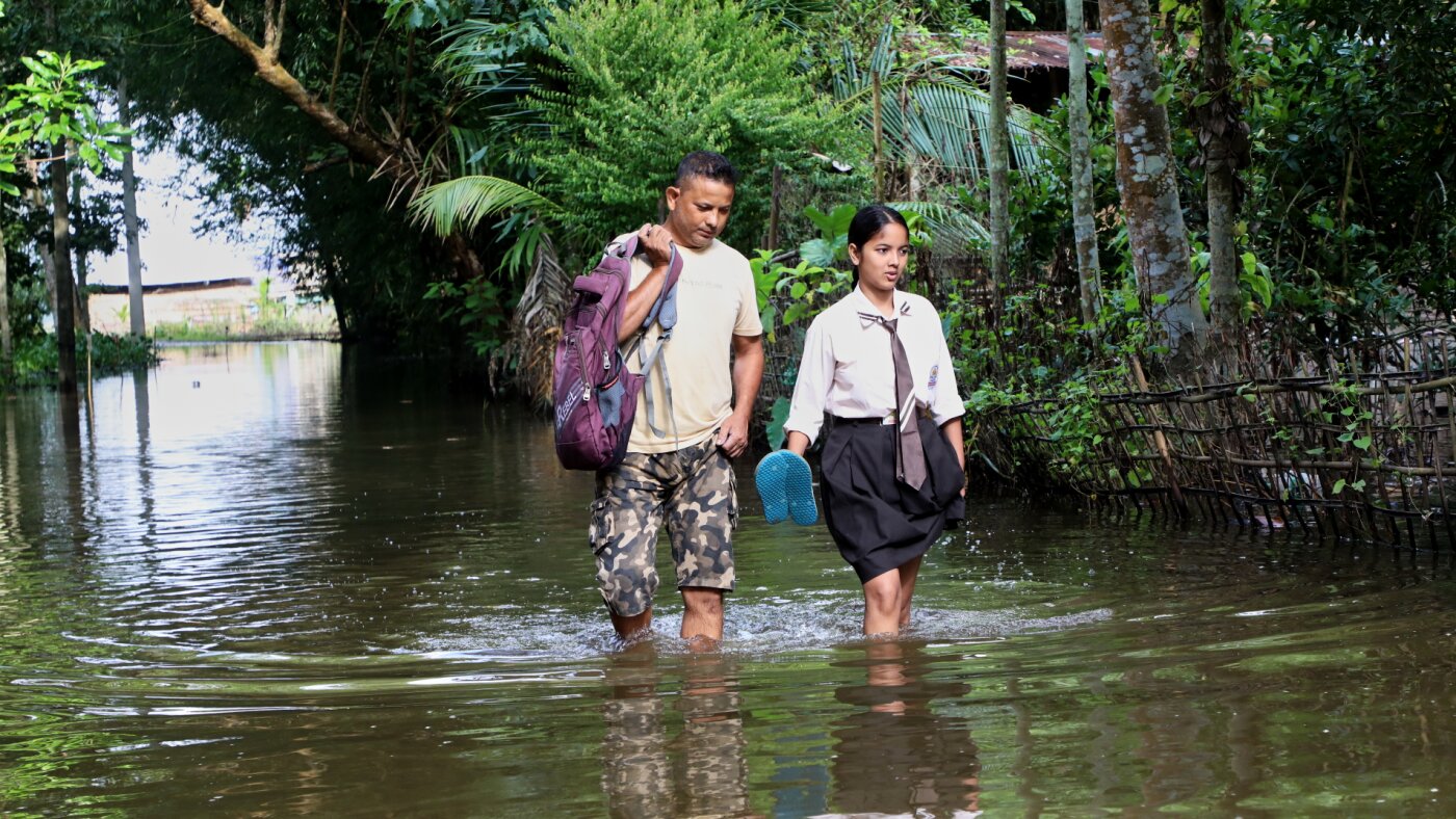 Flood death toll in India's Assam reaches 100 as thousands lose their homes : NPR