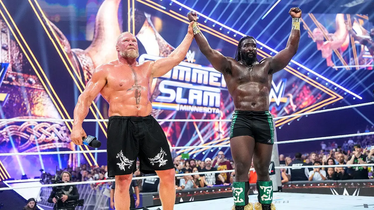 SummerSlam results: Oba Femi pins Brock Lesnar in a Hell in a Cell match 3 SummerSlam results: Oba Femi pins Brock Lesnar in a Hell in a Cell match