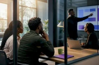 Founders meeting at Nigerian startup accelerator
