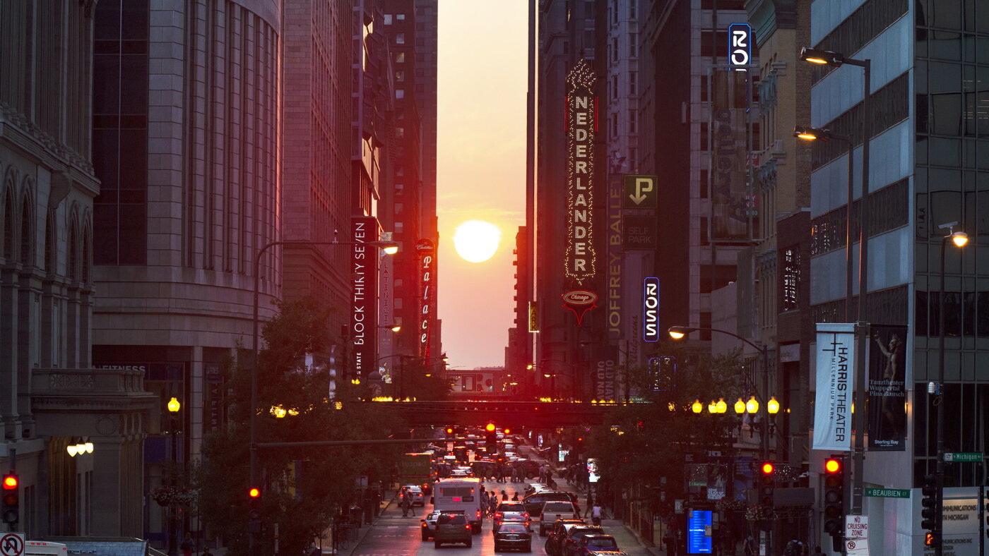 Equinox brings ‘henge’ effect to cities laid out on a grid : NPR 3 Equinox brings ‘henge’ effect to cities laid out on a grid : NPR