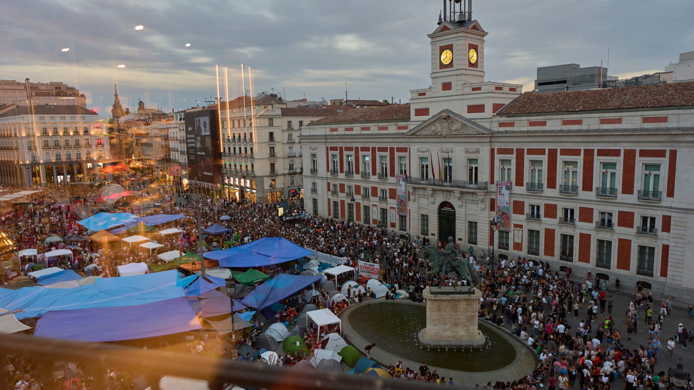 Eviction of 87-year-old sparks protests in Madrid over housing crisis : NPR