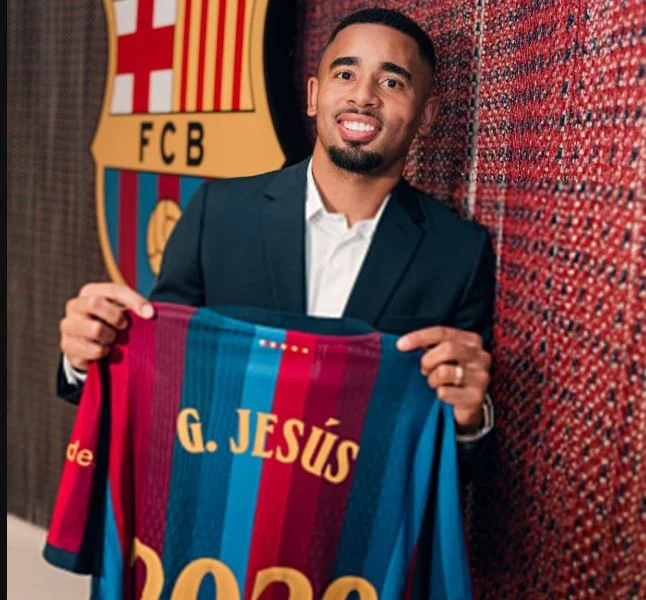 Gabriel Jesus joins Barcelona from Arsenal until 2029 1 Gabriel Jesus joins Barcelona from Arsenal until 2029