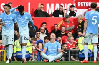 Haaland scores as 10-man Man City beat Manchester United 1-0