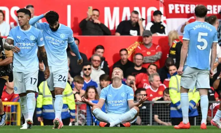 Haaland scores as 10-man Man City beat Manchester United 1-0 1 Haaland scores as 10-man Man City beat Manchester United 1-0