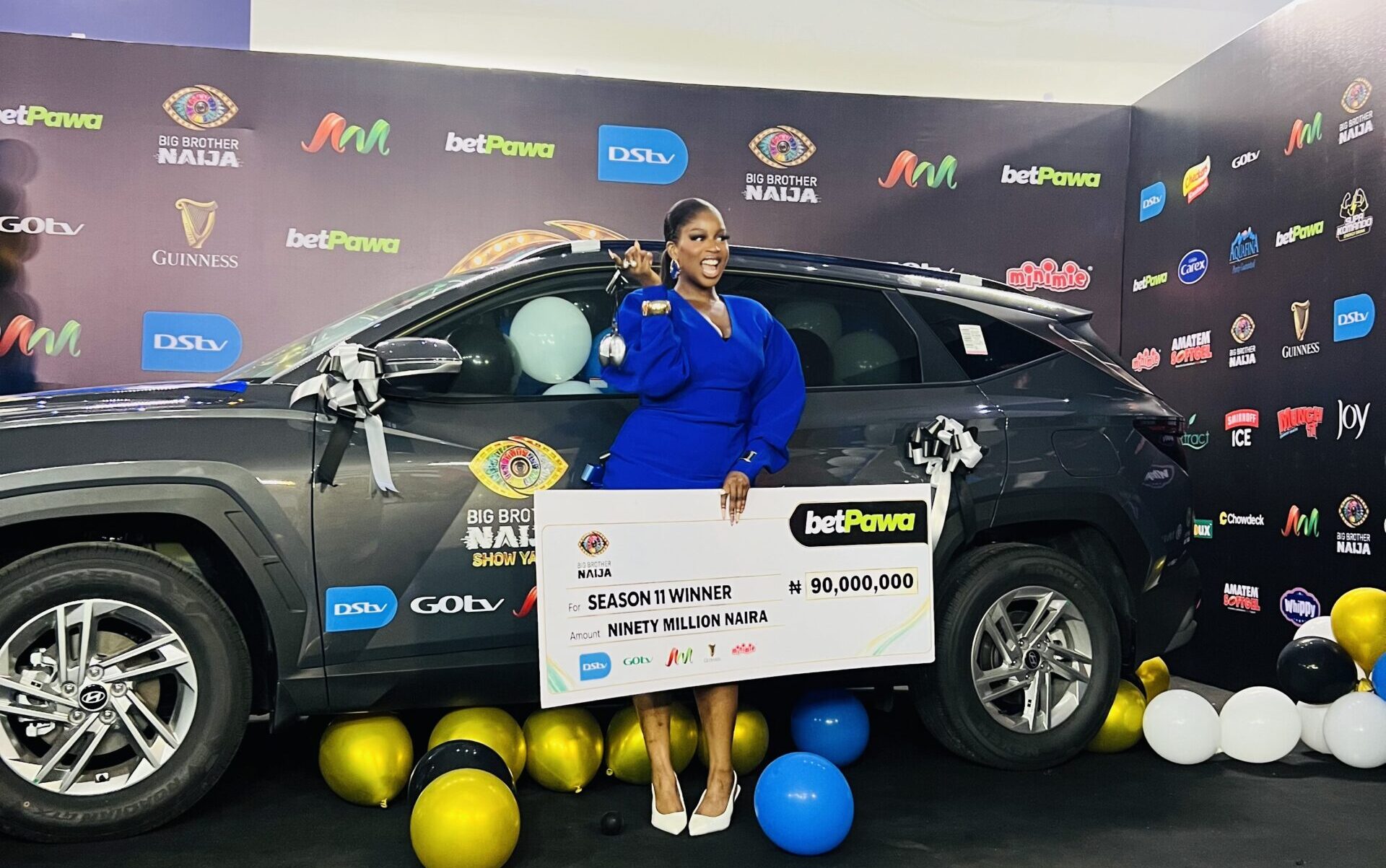 BBNaija Season 11: Temi Nkem receives N90 million, Hyundai SUV, other prizes