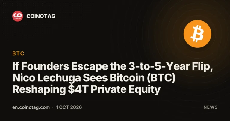 Bitcoin (BTC): Lechuga’s Plan to Reshape $4T Private Equity