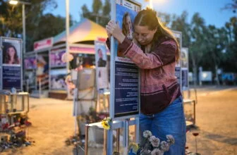 Israelis mourn on the anniversary of the Oct. 7 as Palestinians grapple with war it sparked : NPR