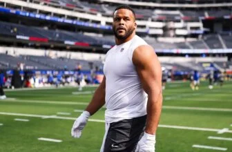 Rams lose Aaron Donald to back soreness for Eagles game, Sean McVay says he’s protecting star 'from himself'