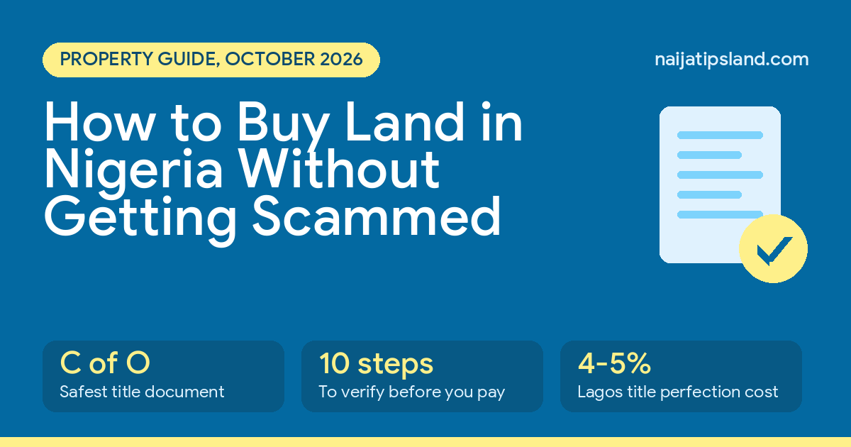 How to buy land in Nigeria without getting scammed featured graphic