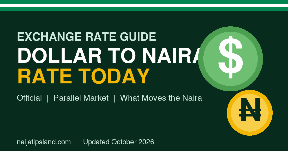 Dollar to Naira Exchange Rate Today: Official vs Black Market Rate (October 2026)