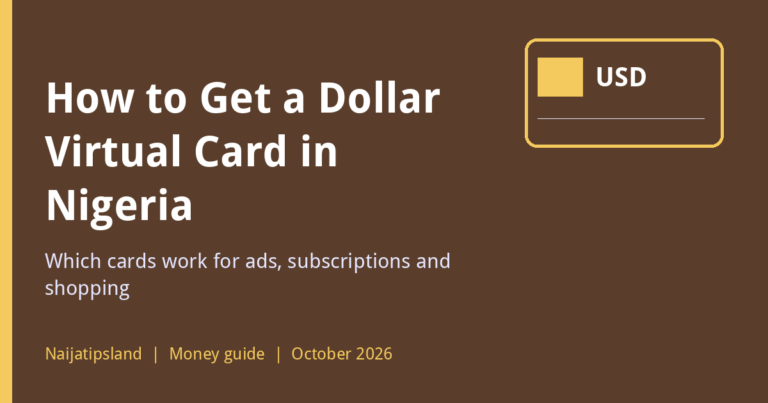 How to Get a Dollar Virtual Card in Nigeria (and Which Ones Work Online)