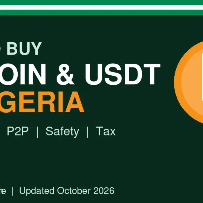 Banner graphic for a 2026 guide on how to buy Bitcoin and USDT in Nigeria