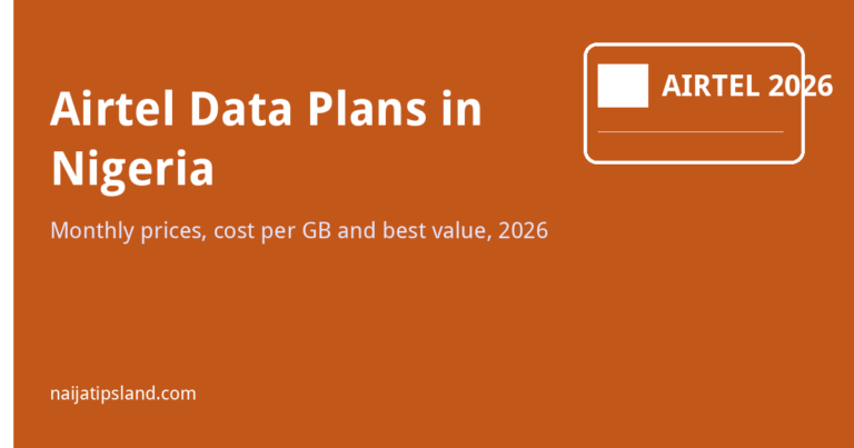 Airtel Data Plans in Nigeria 2026: Prices, Codes and Best Value