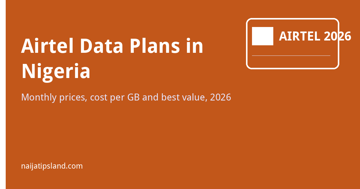 Airtel data plans in Nigeria 2026