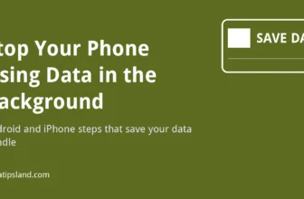 Stop your phone using data in the background