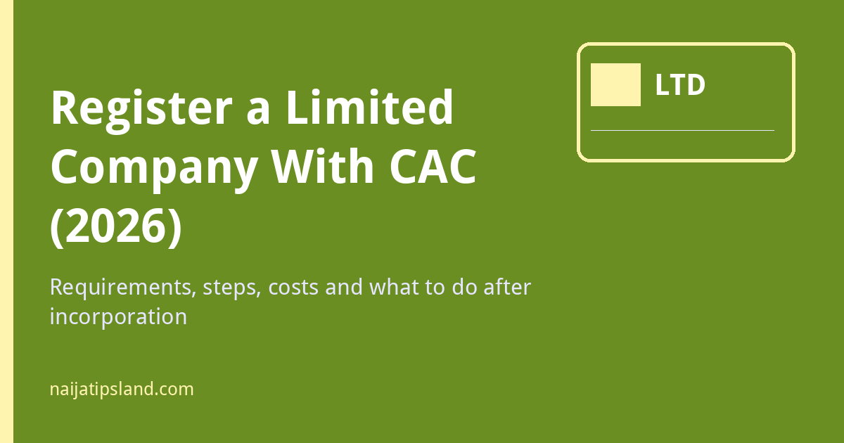 Register a limited company with CAC in Nigeria