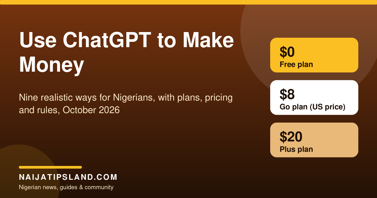 How to use ChatGPT to make money in Nigeria