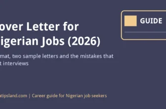 Cover letter guide for Nigerian jobs in 2026