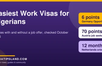 Easiest work visas for Nigerians in 2026