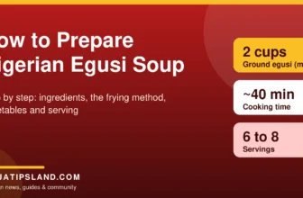 How to prepare Nigerian egusi soup step by step