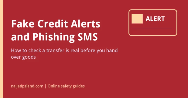 Fake Credit Alerts and Phishing SMS: How to Check a Transfer Is Real