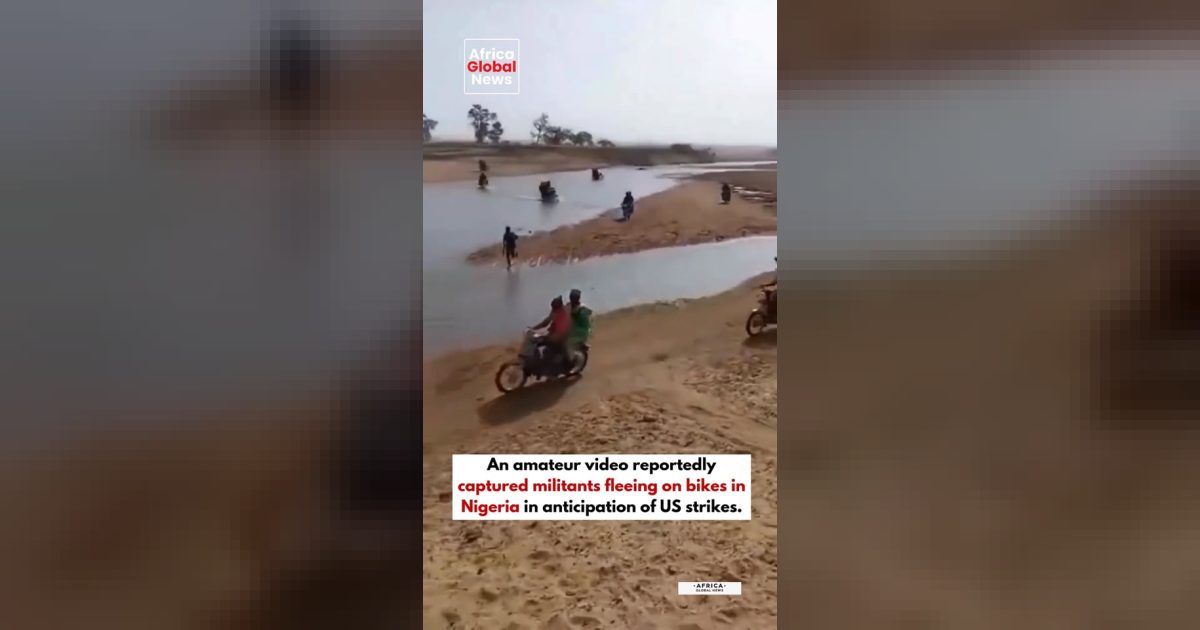 An amateur video circulating online reportedly shows militants fleeing 1 An amateur video circulating online reportedly shows militants fleeing on motorc