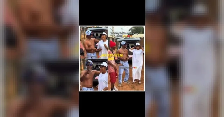 Man shares a heartwarming moment as his dad raps a special song dedicated to his mum