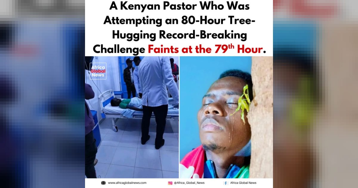 Jimmy Irungu, a 30-year-old Kenyan pastor, attempted to break a world record by