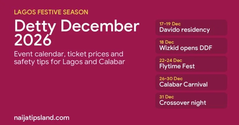 Detty December 2026: Event Calendar, Ticket Prices and Safety Tips
