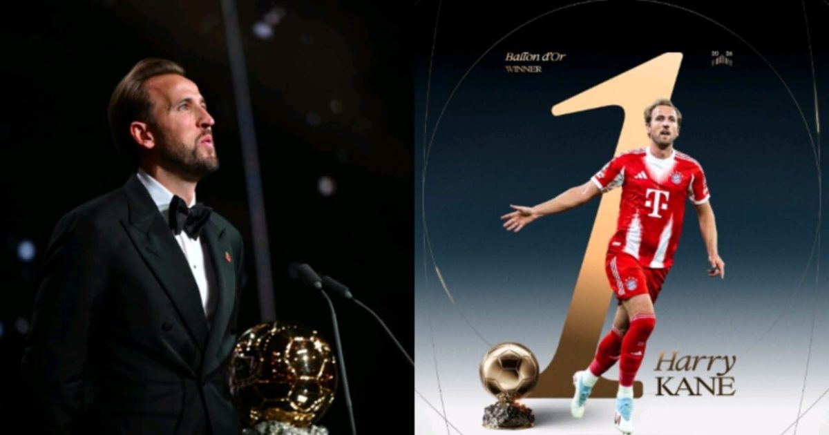 Harry Kane wins 2026 Ballon d'Or after successful season with club, country 1 Harry Kane