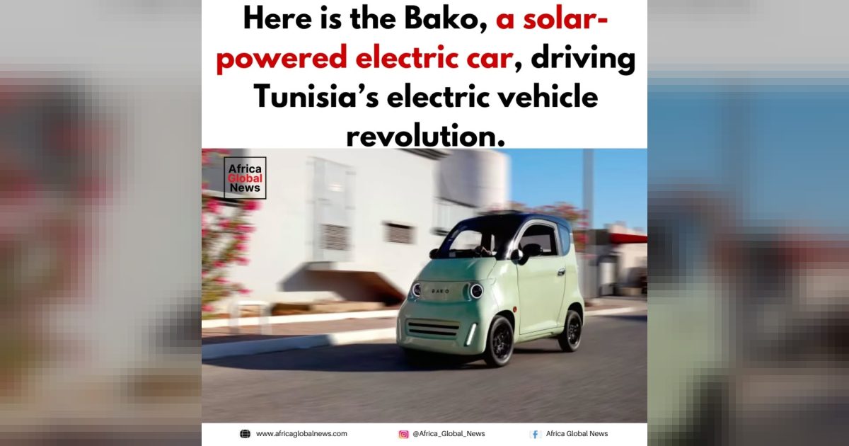 Here is the Bako, a solar powered electric car helping drive Tunisia’s growing e