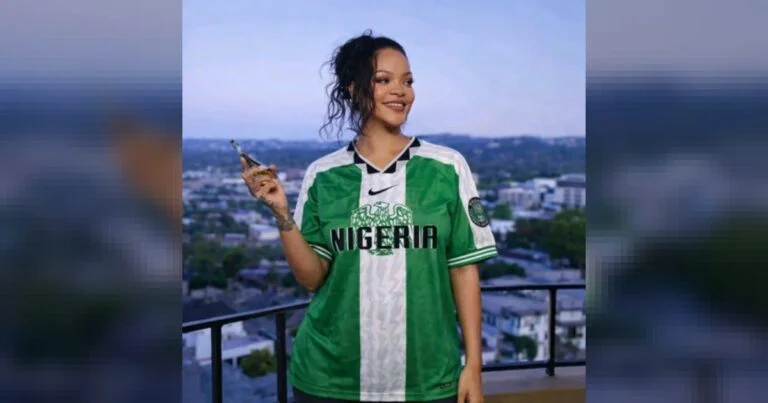 Rihanna was recently spotted rocking a Nigerian jersey after Nigeria defeated Algeria
